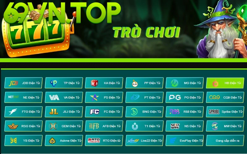 69VN đã hợp tác với các nhà sản xuất game quay hũ hàng đầu trên thị trường