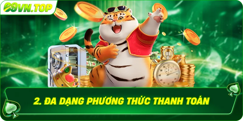 Đa dạng phương thức thanh toán