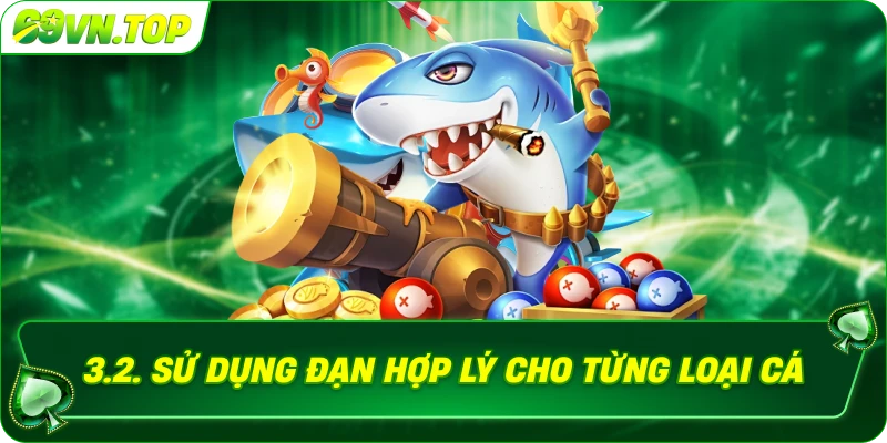 Sử dụng đạn hợp lý cho từng loại cá